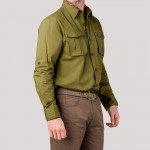 Campaign Shirt in Khaki Green