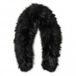 Deluxe Raccoon Fur Scarf - Black