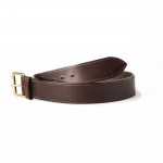 2" Leather Belt - Dark Tan