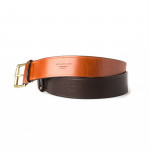 2" Leather Belt - Dark Tan