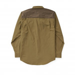 Long Sleeve Sportsman's Shirt in Olive and Tan