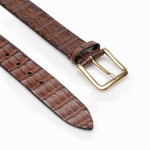 Post & Co. Crocodile Belt in Brown