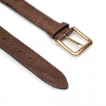 Lizard Skin Belt in Brown