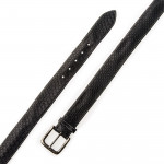 Men's Python Leather Belt in Black