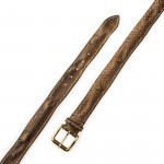 Men's Python Leather Belt in Corrosione