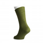 Cotton Waffle Socks in Green