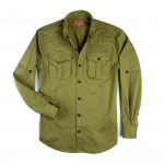 Campaign Shirt in Khaki Green