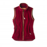 Lyndon Fleece Gilet in Ruby