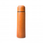 Hand Stitched Leather Covered Thermos 1L - Tan