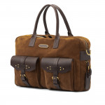 Bournbrook Briefcase in Walnut Suede