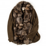 Ladies St. Petersburg Cape in Brown Tweed