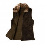 Ladies Suede Reversible Gilet