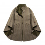 T.ba Ladies Reversible Cape in Classic Tweed