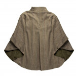 T.ba Ladies Reversible Cape in Classic Tweed