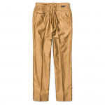 Long Staple Cotton Trousers in Dark Beige