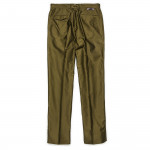 Long Staple Cotton Trousers in Olive