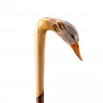Hand Carved Curved Mallard Walking Stick