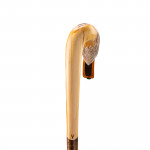 Hand Carved Curved Mallard Walking Stick