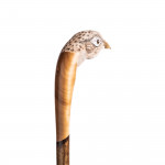 Hand Carved Hen Pheasant Walking Stick