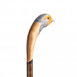 Hand Carved Grey Partridge Walking Stick