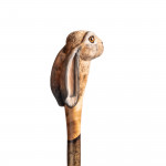 Hand Carved Hare Walking Stick
