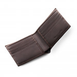 Heronshaw Billfold Wallet in Dark Tan