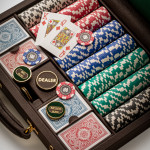 Poker Set with Buffalo Leather