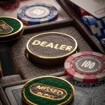 Poker Set with Buffalo Leather