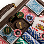Poker Set with Buffalo Leather