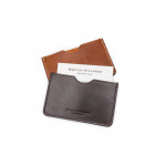 Business Card Holder in Dark Tan