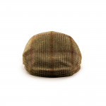 Kinloch Tweed Cap in Heather/Wine Over Check