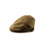 Kinloch Tweed Cap in Heather/Wine Over Check