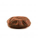 Redford Tweed Cap in Red Check