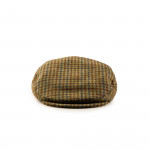 Bond Tweed Cap in Orange/Blue Check