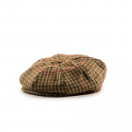 Redford Tweed Cap in Red/Orange