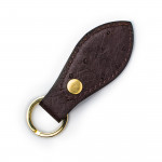 Leather Key Fob in Ostrich