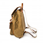 Explora Rucksack in Sand Waxed Cotton