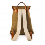 Explora Rucksack in Sand Waxed Cotton