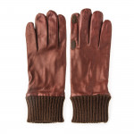 RH Silk Lined Leather Shooting Gloves in Tan