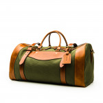 Large Sutherland Bag in Hunter Green and Mid Tan