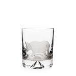 Hand Engraved Crystal Glass - Rhino