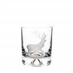 Hand Engraved Crystal Glass - Stag