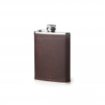 6oz Hip Flask Dark Tan