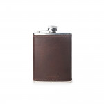 6oz Hip Flask Dark Tan