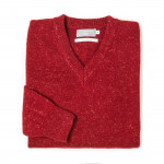 Rora Cashmere V neck Sweater - Rage