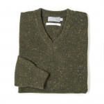 Rora Cashmere V neck Sweater - Loden