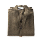 Lauder Lambswool Waistcoat in Bay Leaf