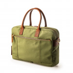 Bournbrook Briefcase in Safari Green and Mid Tan