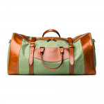 Large Sutherland Bag in Safari Green and Mid Tan