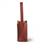 Leather Carrier for 1 Bottle in Bronze